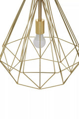 Orsina Pendant Light in gold geometric design showcasing a bulb holder for modern interiors
