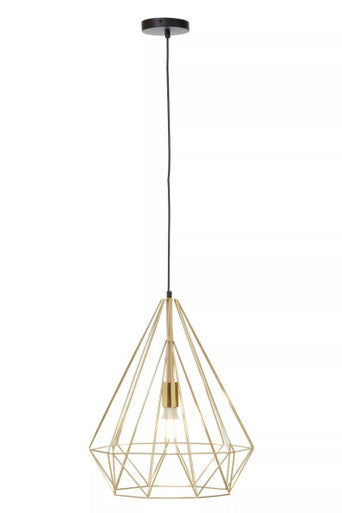 Orsina Pendant Light with a geometric gold design for modern interiors