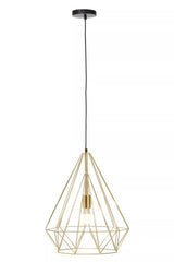 Orsina Pendant Light with a geometric gold design for modern interiors