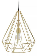 Orsina Pendant Light in Gold Geometric Design, Ideal for Modern Home Interiors
