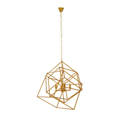 Orsina Geometric Pendant Light in Gold Finish for Modern Home Decor