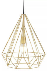 Orsina Pendant Light in geometric gold design, perfect for modern home interior decor