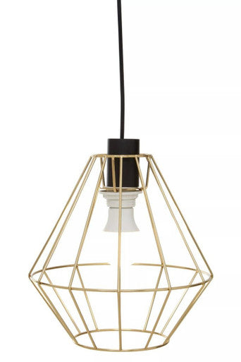 Orsina Pendant Light in gold wire design, perfect for modern home decor