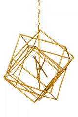 Orsina Geometric Pendant Light in Gold Finish for Modern Home Decor