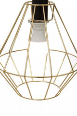 Orsina Pendant Light in a modern gold cage design, perfect for stylish home decor