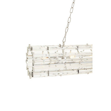 Orsina Pendant Light with a Modern Crystal Design and Elegant Chain Suspension