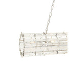 Orsina Pendant Light with a Modern Crystal Design and Elegant Chain Suspension