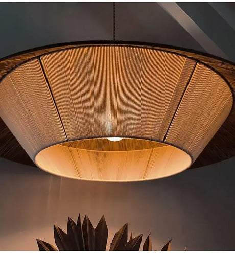 Nisu Home Pendant Light with a Stylish Woven Shade for Elegant Home Decor