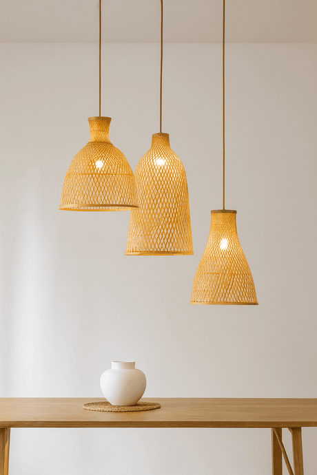 Nisu Home Pendant Light in Woven Rattan Design, Perfect for Modern Home Decor
