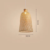 Nisu Home Pendant Light in a woven design with a height of 55cm and a diameter of 30cm