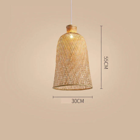 Nisu Home Pendant Light in a woven design with a height of 55cm and a diameter of 30cm