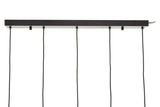 Orsina Pendant Light with Black Ceiling Bar and multiple hanging cables for modern interiors