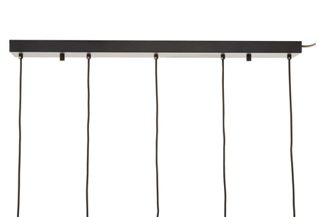 Orsina Pendant Light with Black Ceiling Bar and multiple hanging cables for modern interiors