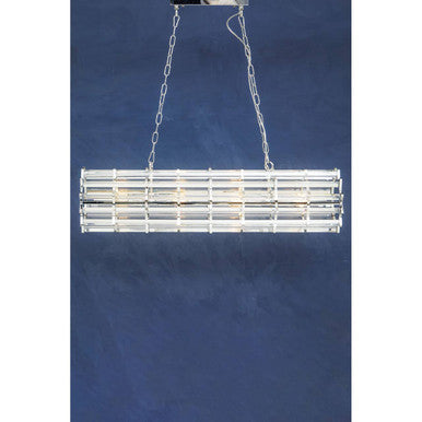 Orsina Pendant Light with a sleek design and crystal accents, perfect for modern interiors