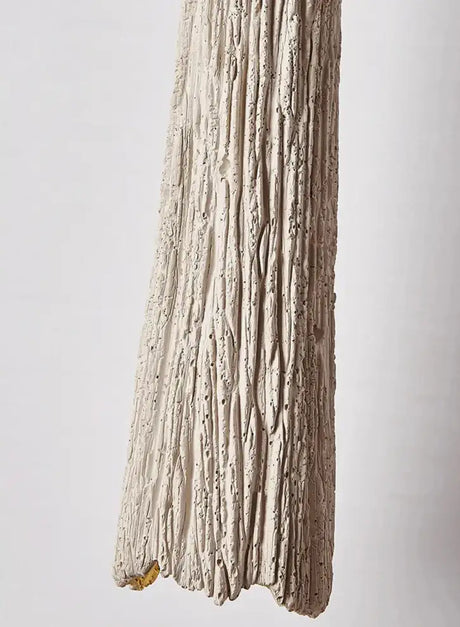 Nisu Home Pendant Light with a textured wood design for a rustic aesthetic in home decor