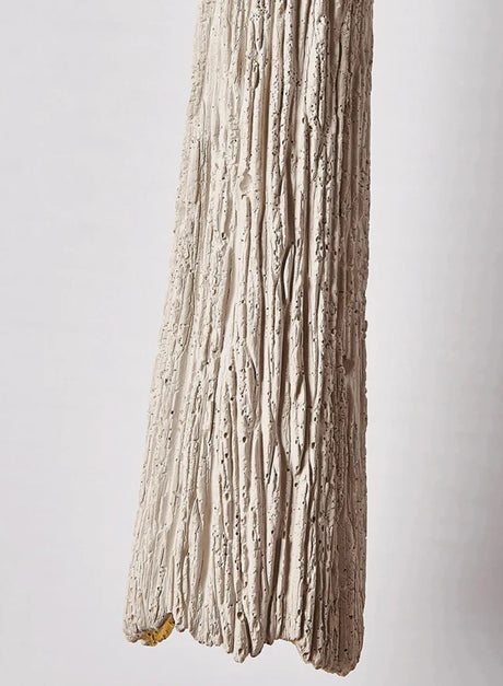 Nisu Home Pendant Light with a textured wood design for a rustic aesthetic in home decor