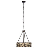 Orsina Pendant Light with a unique design featuring a decorative shade and elegant chain