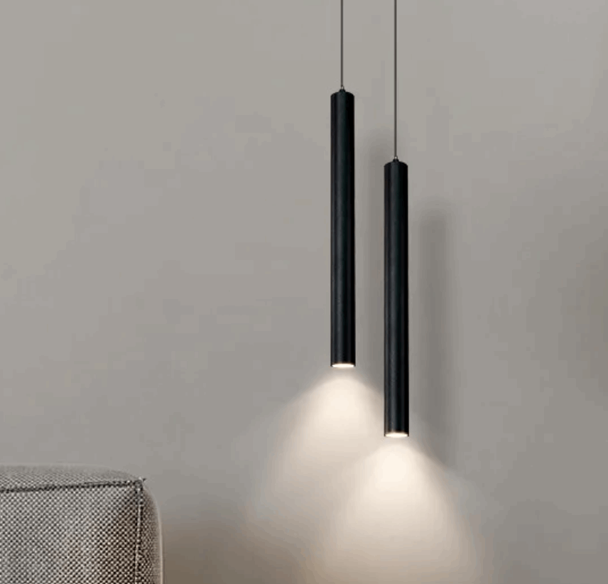 Stylish black Pendant Light with sleek design, perfect for modern interior decor