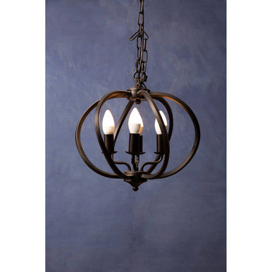 Aspen Matt Black Iron Pendant Light Orsina