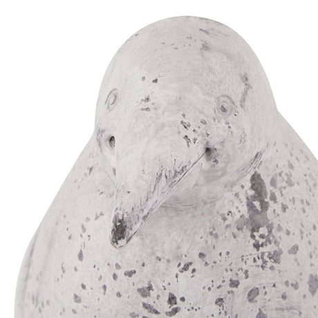 Medium Grey Stone Effect Penguin Statue Shades 4 Seasons