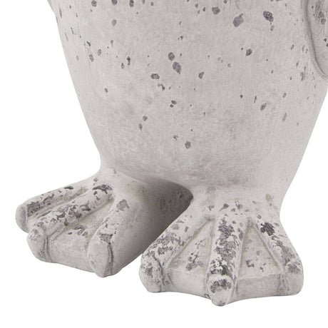 Medium Grey Stone Effect Penguin Statue Shades 4 Seasons