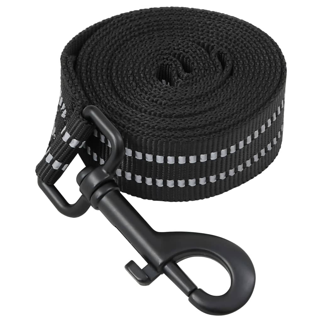vidaXL Dog Harness with Lead & Collar Adjustable Black S vidaXL
