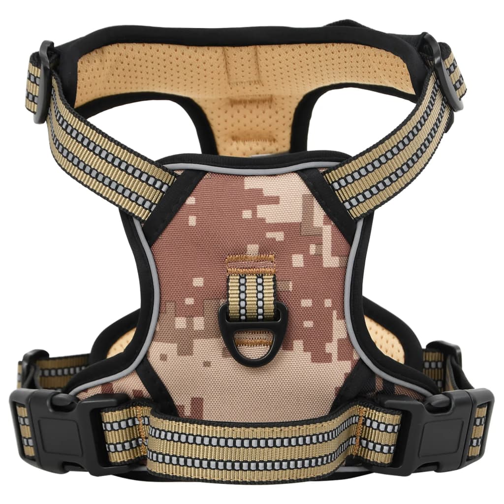 vidaXL Dog Harness with Lead & Collar Adjustable Black S vidaXL