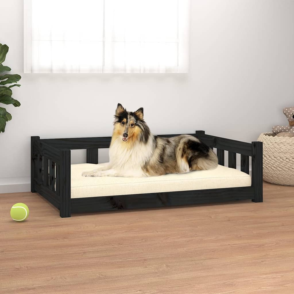 vidaXL Dog Bed 55.5x45.5x28 cm Solid Wood Pine vidaXL
