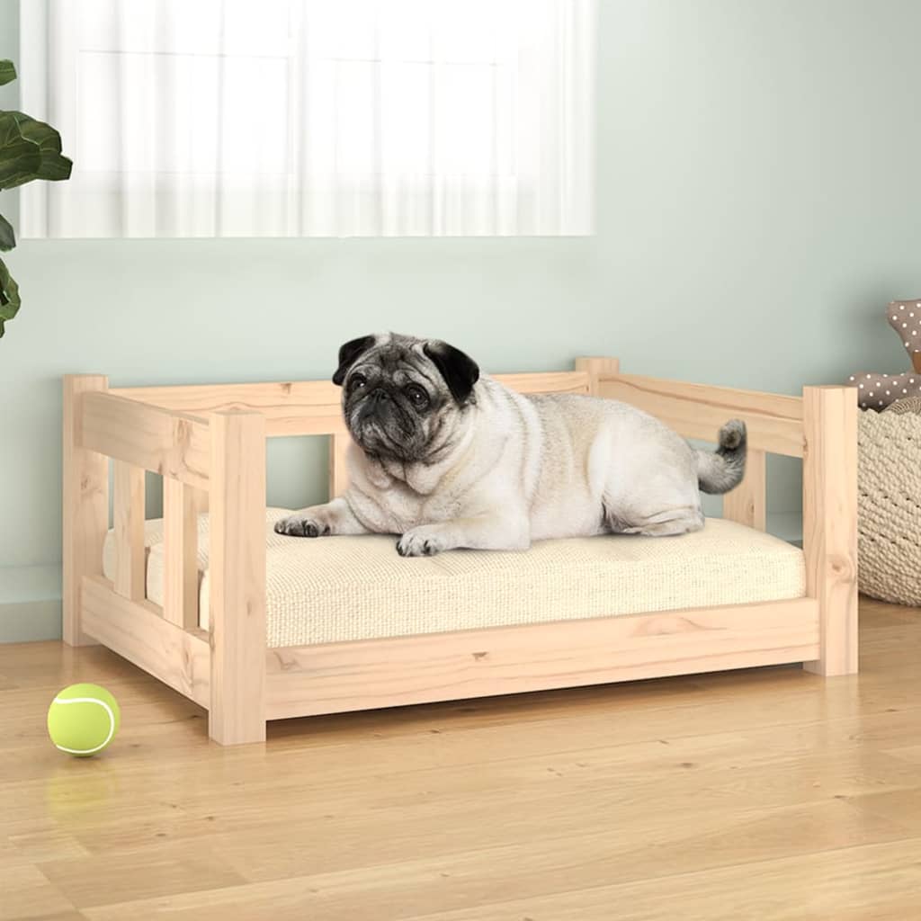 vidaXL Dog Bed 55.5x45.5x28 cm Solid Wood Pine vidaXL