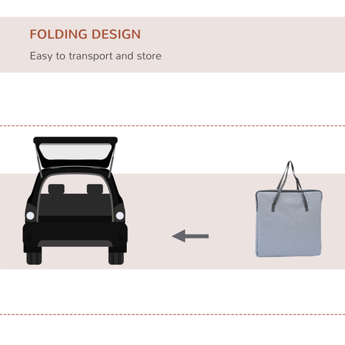 Pets Carrier Folding Bag Car Seat Cat Dog Puppy Portable Travel Cage Mesh Holder Pawhut