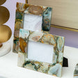 Orsina geode-inspired photo frame set in natural stone design for elegant decor