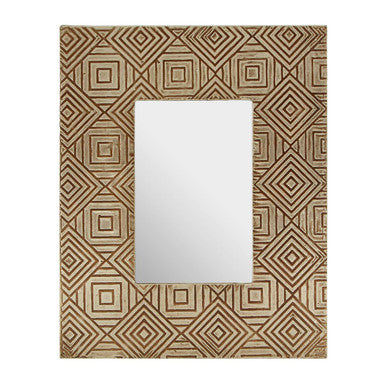 Orsina decorative photo frame with geometric patterns in earthy tones for stylish home decor