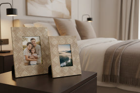 Orsina Photo Frame Set with Geometric Patterns for Stylish Home Decor