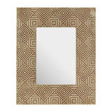 Orsina decorative photo frame with geometric patterns in neutral tones, ideal for stylish home decor