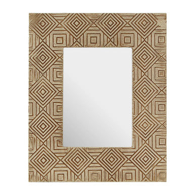 Orsina decorative photo frame with geometric patterns in neutral tones, ideal for stylish home decor