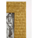 Orsina Gold Photo Frame with a Unique Textured Circular Design for Stylish Display