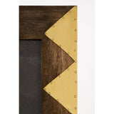 Orsina Photo Frame with Unique Gold Accents and Rustic Wooden Finish