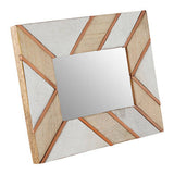 Orsina Photo Frame with Geometric Design and Mirror Effect for Modern Home Decor