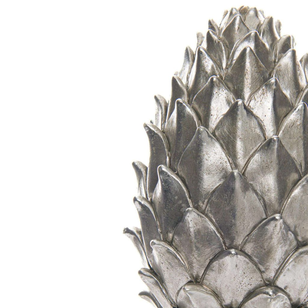 Shades 4 Seasons Silver Pinecone Finial Christmas Decor Shades 4 Seasons