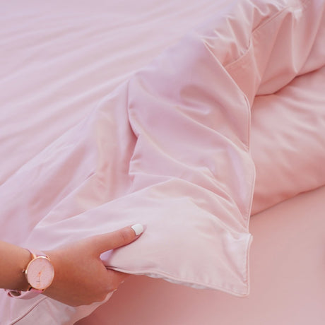 Ackly Bamboo - Blush Pink Duvet Cover SHEET STORY