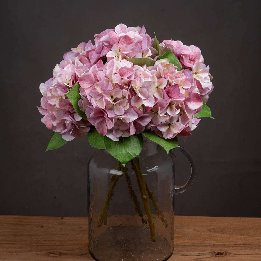 Shades 4 Seasons Pink Hydrangea Single Stem Flower PINK PLASTIC Shades 4 Seasons