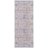 Stylish pink rug featuring intricate diamond patterns for modern home decor