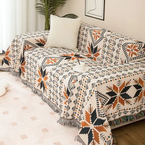 Blanekets Boho Plaid Blanket - Versatile Summer Throw for Home & Picnic N/A