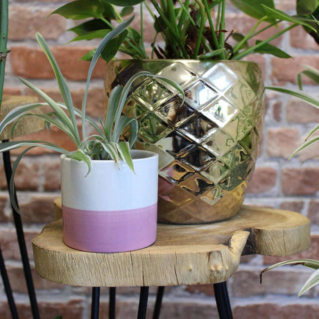 Set of 3 Gamal Wood Plant Stands - Natural AW Dropship UK