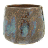 Orsina Planter with a Unique Glazed Finish in Earthy Tones for Indoor Plants