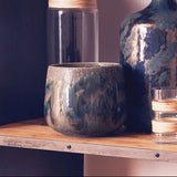 Orsina decorative ceramic planter with a unique textured finish for stylish home decor