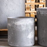 Jobu Home grey concrete planter with a modern design for indoor plants