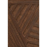 Orsina Decorative Planter in Rich Brown with Intricate Textured Surface Design