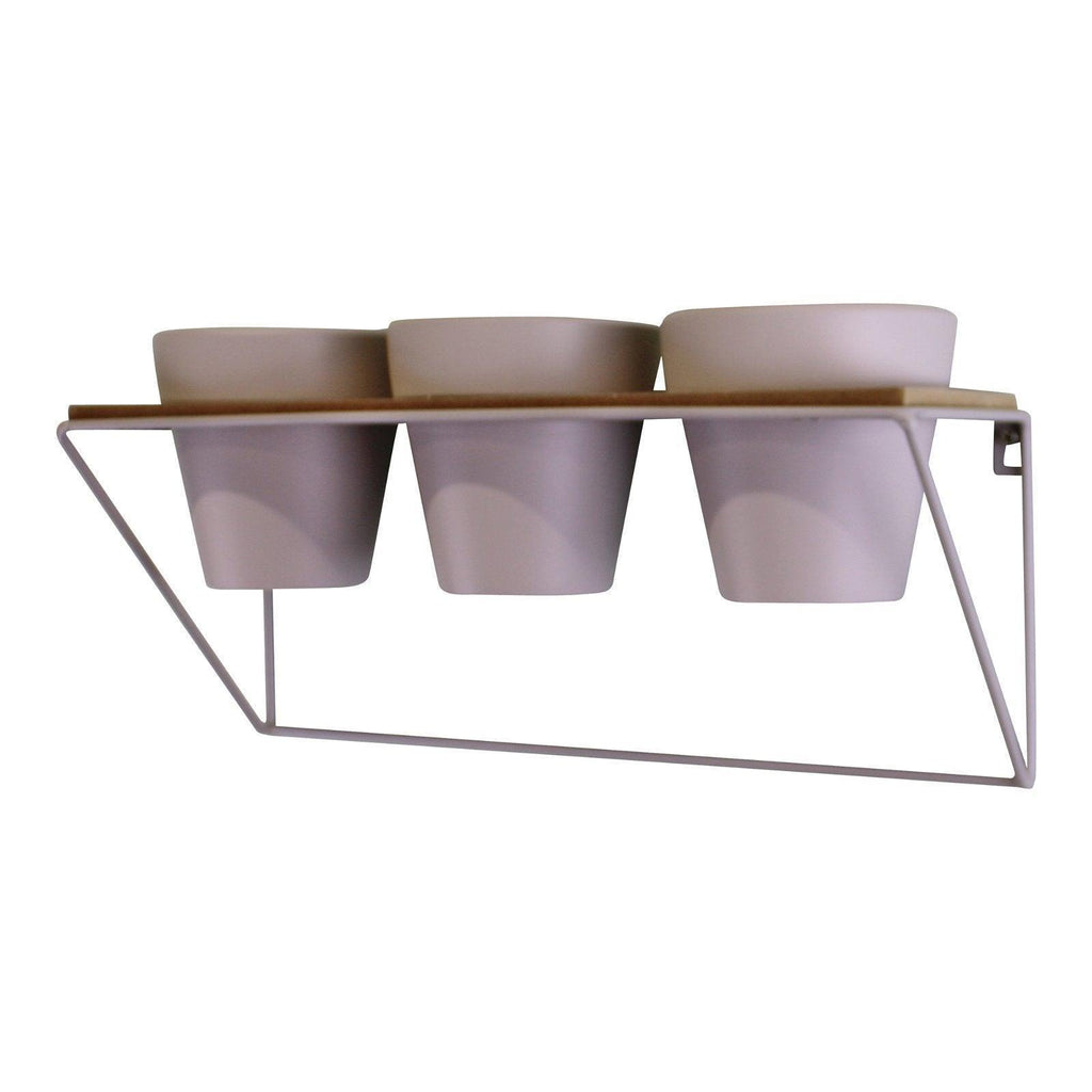 Potting Shed Triple Plant Pot Shelf, Grey Geko Products