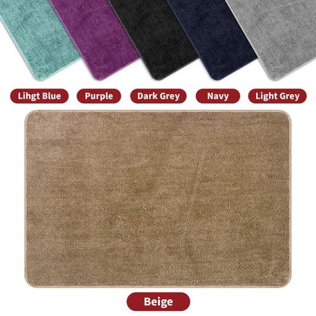 Vinsani Soft Microfiber Bath Mat - Quick Dry, Multiple Colors Vinsani